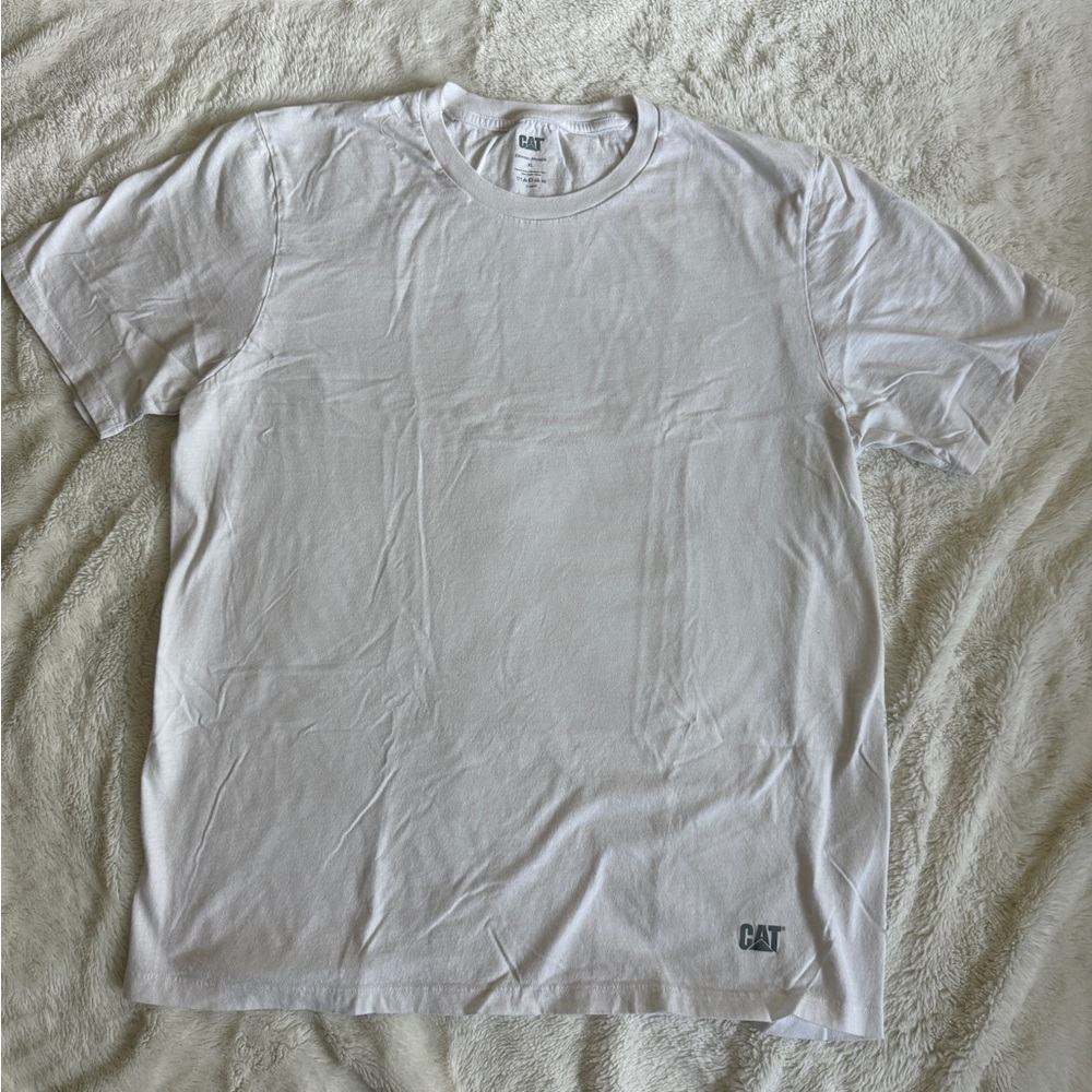CAT Men's Classic White Tee